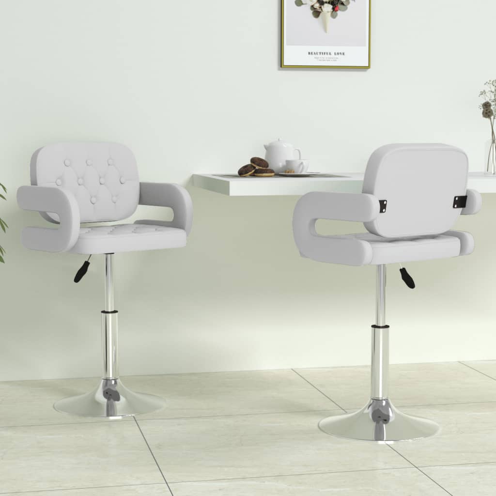 Chaise Industrielle Pivotante en Similicuir-Blanc-2-La-Fabrique-Industrielle