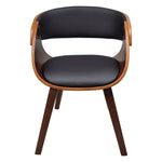 Chaise Industrielle en Bois et Cuir Noir-La-Fabrique-Industrielle