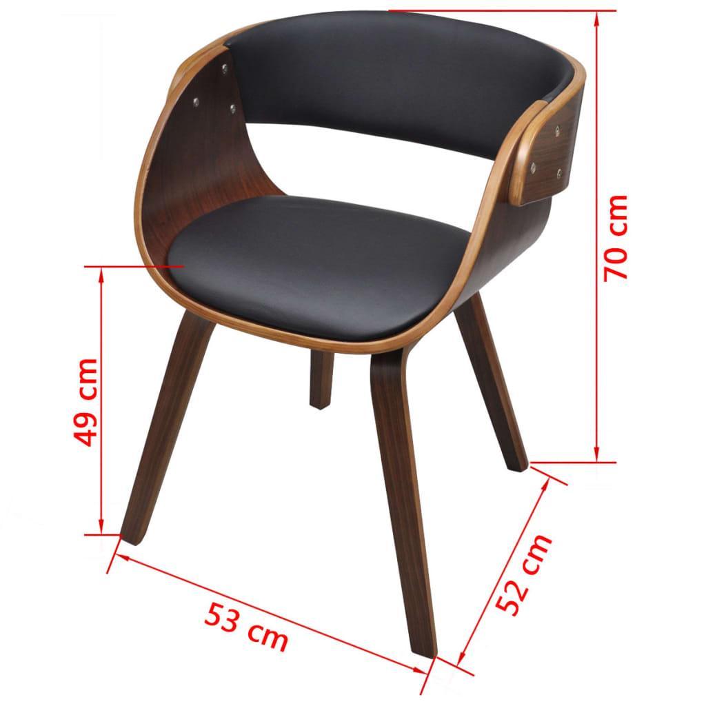 Chaise Industrielle en Bois et Cuir Noir-La-Fabrique-Industrielle