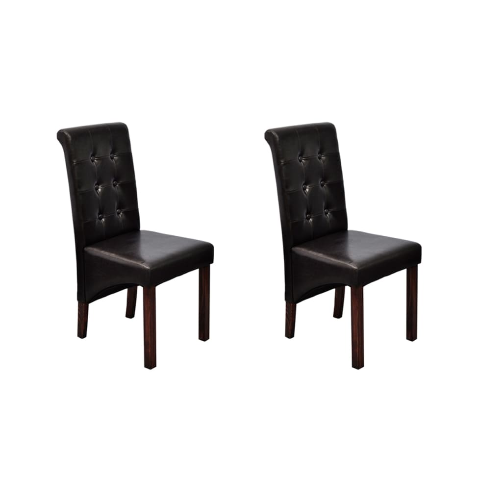 Chaise Industrielle en Cuir Synthétique Noir-Marron-2-La-Fabrique-Industrielle