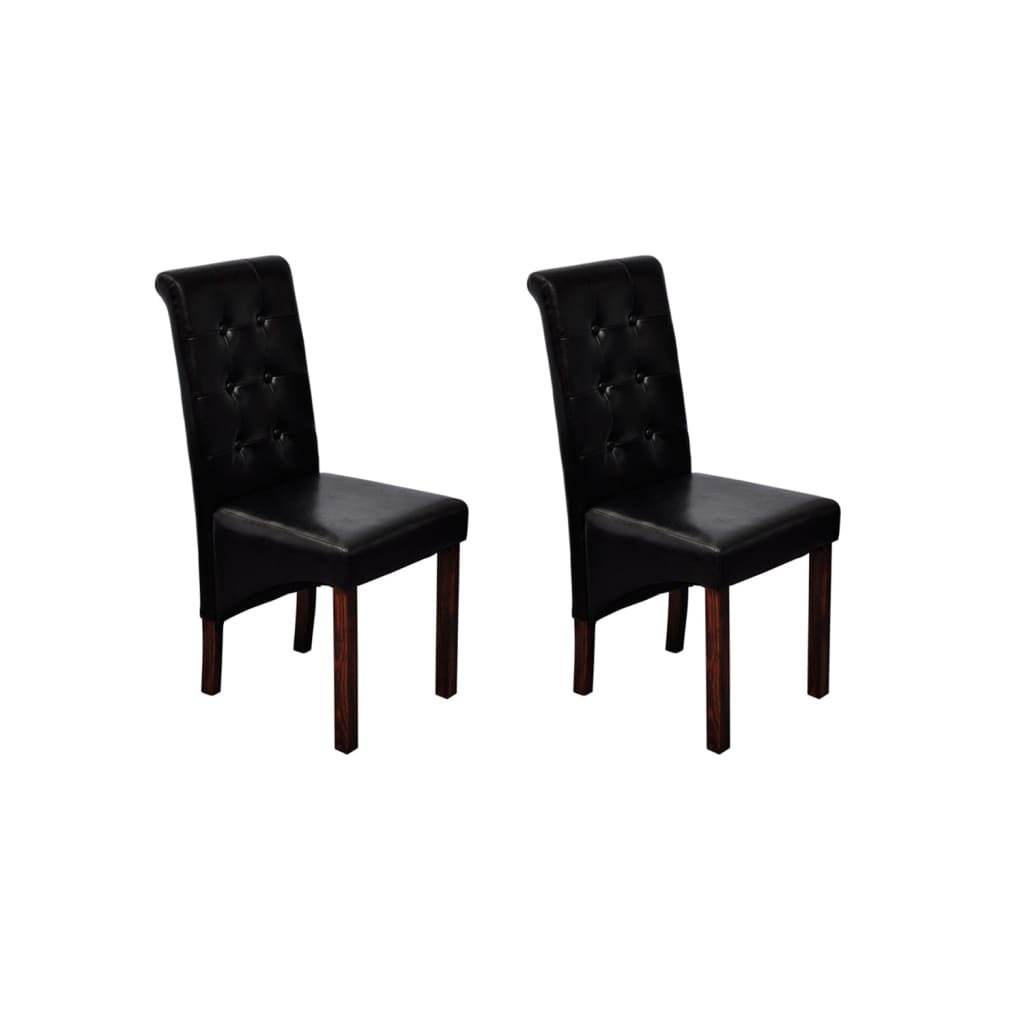 Chaise Industrielle en Cuir Synthétique Noir-Noir-2-La-Fabrique-Industrielle