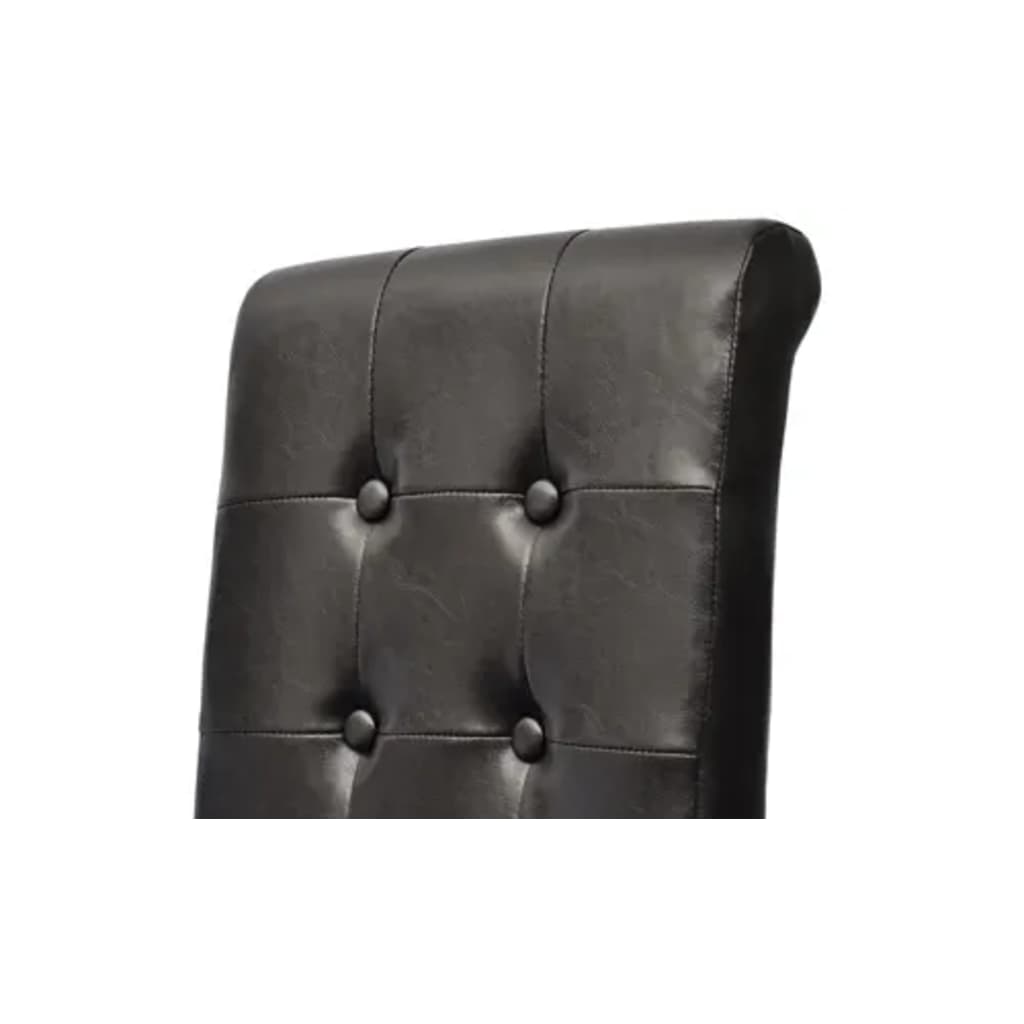 Chaise Industrielle en Cuir Synthétique Noir-La-Fabrique-Industrielle