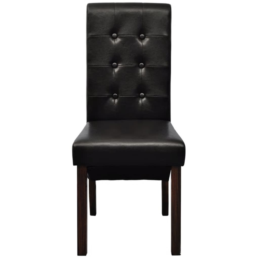 Chaise Industrielle en Cuir Synthétique Noir-La-Fabrique-Industrielle