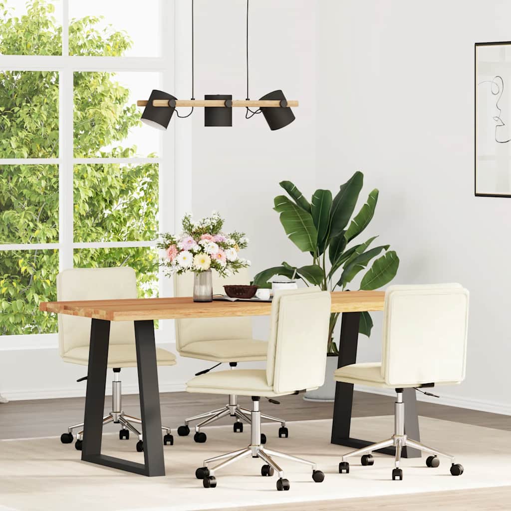 Chaise Industrielle en Cuir et Métal-Crème-4-La-Fabrique-Industrielle