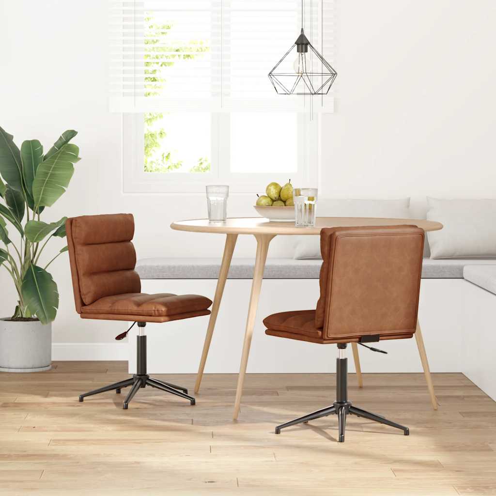 Chaise Industrielle en Simili Cuir Marron-Marron-2-La-Fabrique-Industrielle