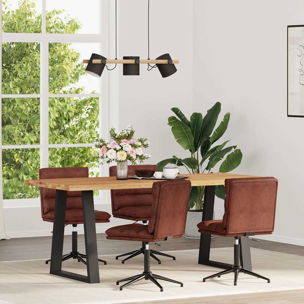 Chaise Industrielle en Simili Cuir Marron-marron brillant-4-La-Fabrique-Industrielle