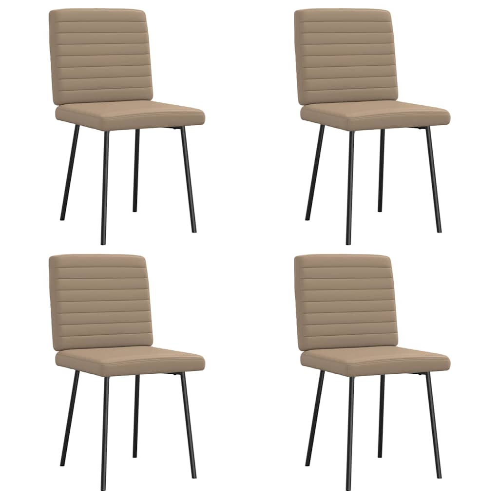 Chaise Industrielle en Simili Cuir et Métal-Cappuccino-4-La-Fabrique-Industrielle