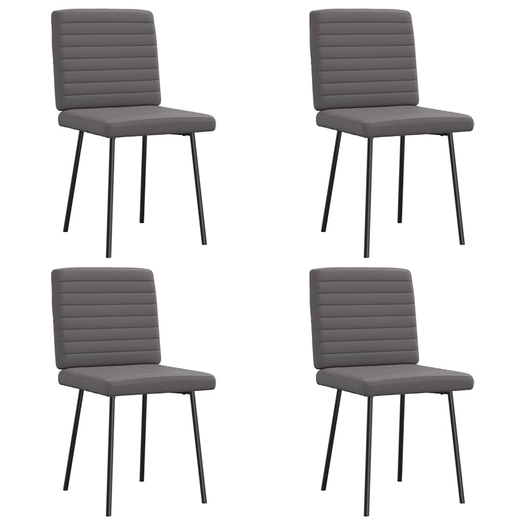Chaise Industrielle en Simili Cuir et Métal-Gris-4-La-Fabrique-Industrielle