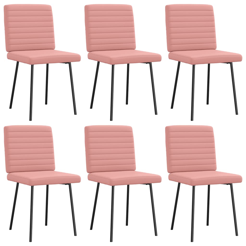 Chaise Industrielle en Simili Cuir et Métal-Rose-6-La-Fabrique-Industrielle