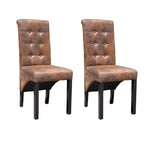 Chaise Vintage en Cuir et Bois Industriel-Marron-2-La-Fabrique-Industrielle