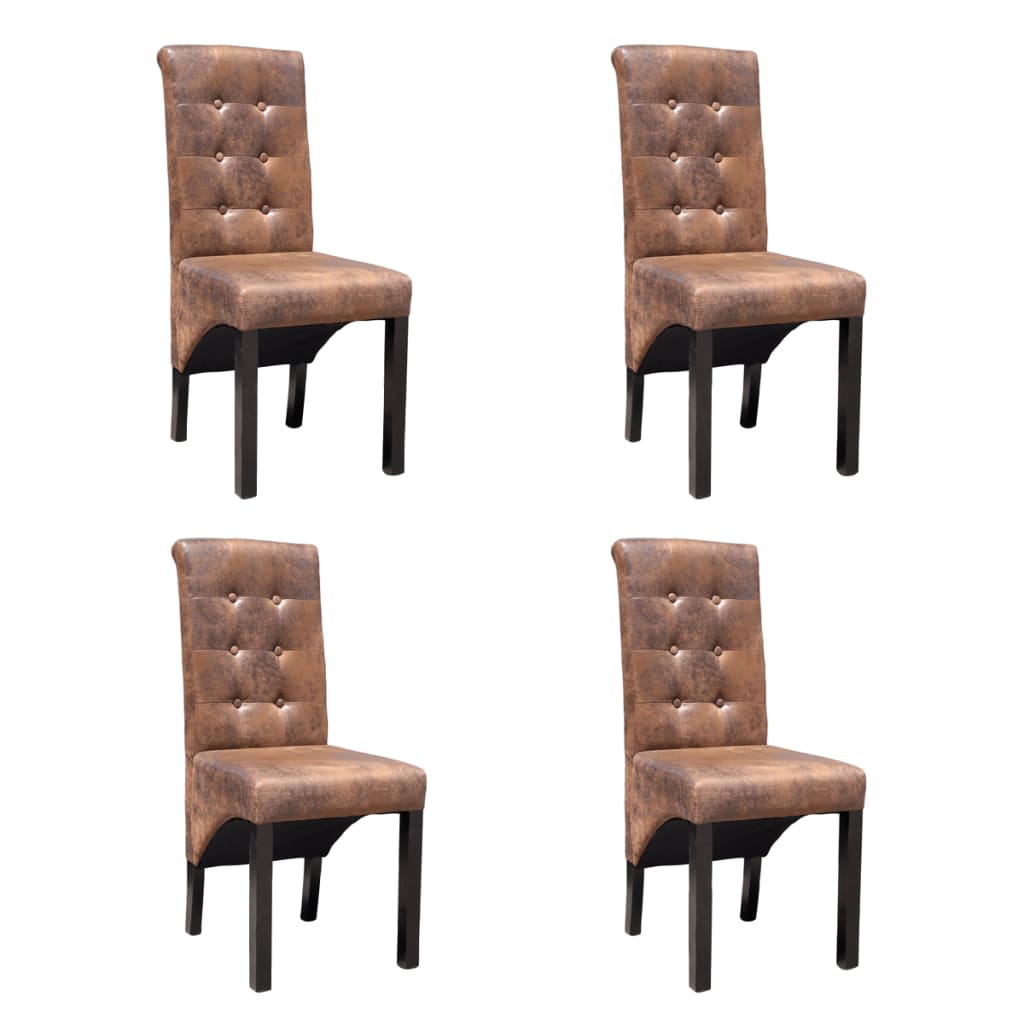 Chaise Vintage en Cuir et Bois Industriel-Marron-4-La-Fabrique-Industrielle