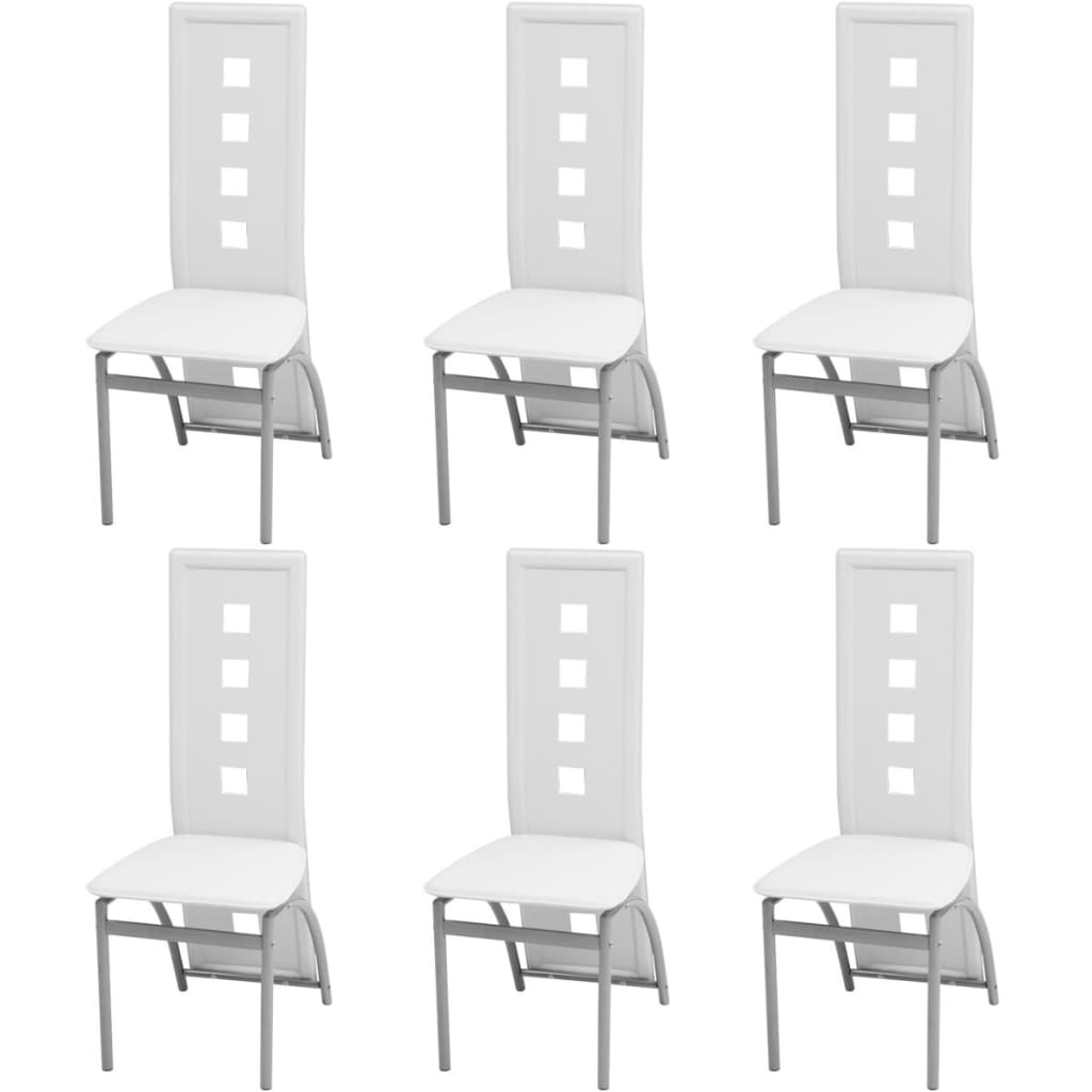 Chaise en Simili Cuir Design et Cadre Acier-Blanc-6-La-Fabrique-Industrielle