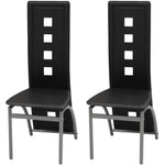 Chaise en Simili Cuir Design et Cadre Acier-Noir-2-La-Fabrique-Industrielle