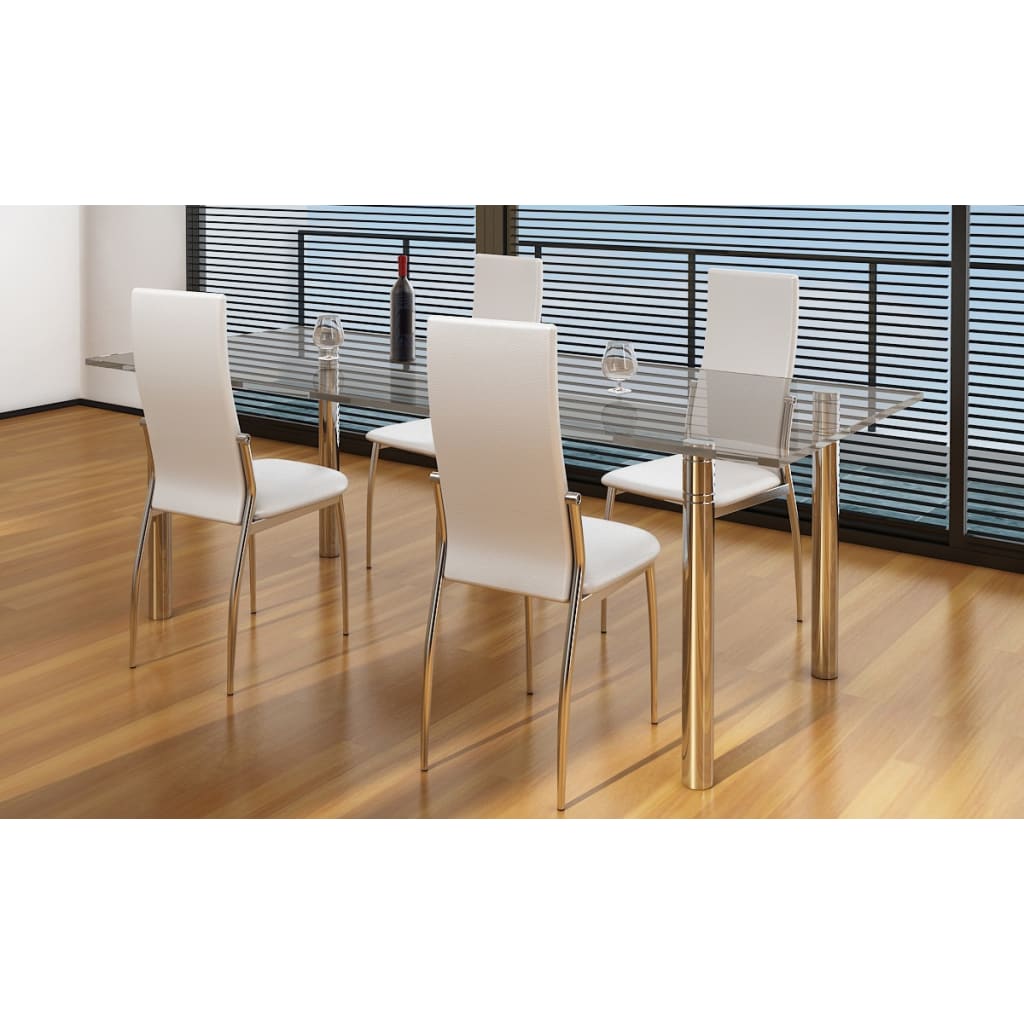 Chaise en Simili Cuir pour Salle à Manger-Blanc-4-La-Fabrique-Industrielle