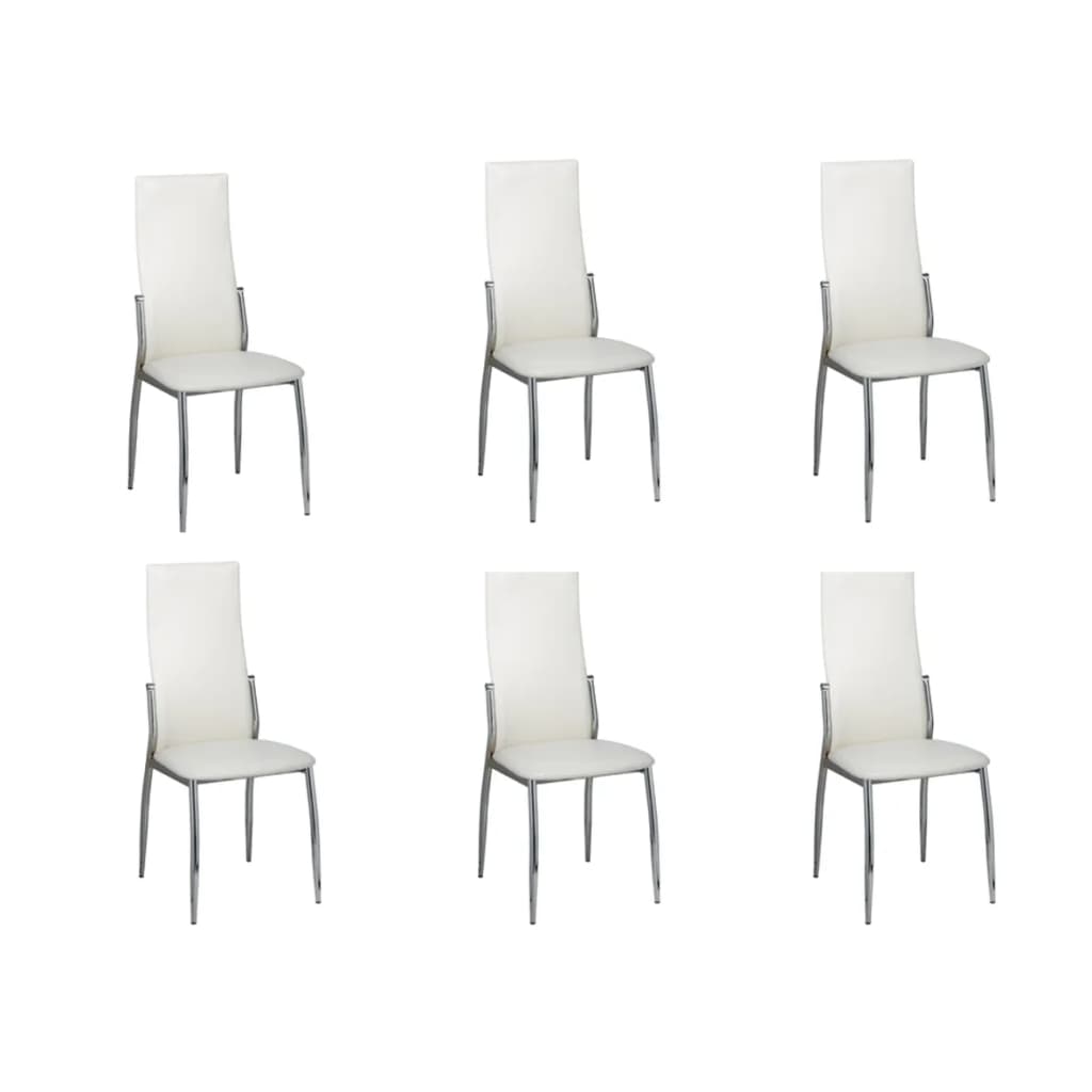 Chaise en Simili Cuir pour Salle à Manger-Blanc-6-La-Fabrique-Industrielle
