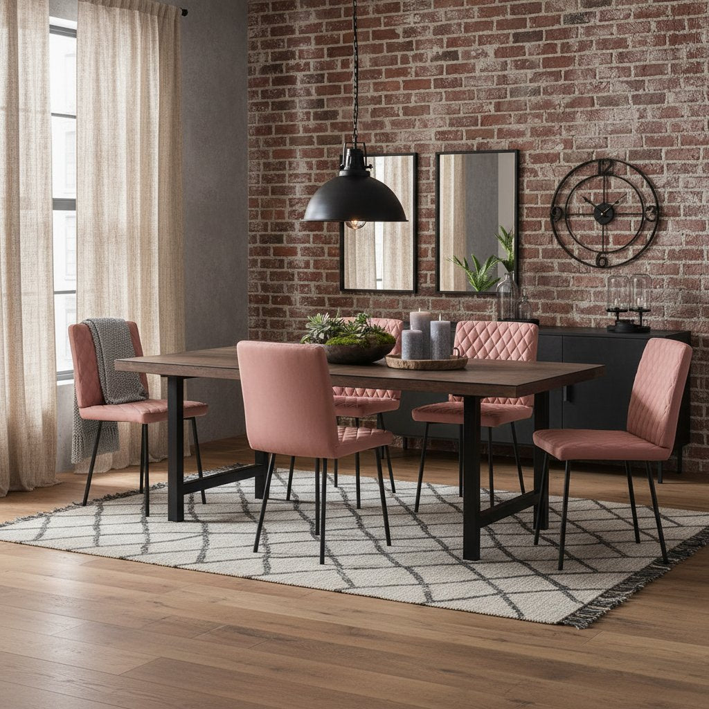 Chaise en Cuir au Style Industriel