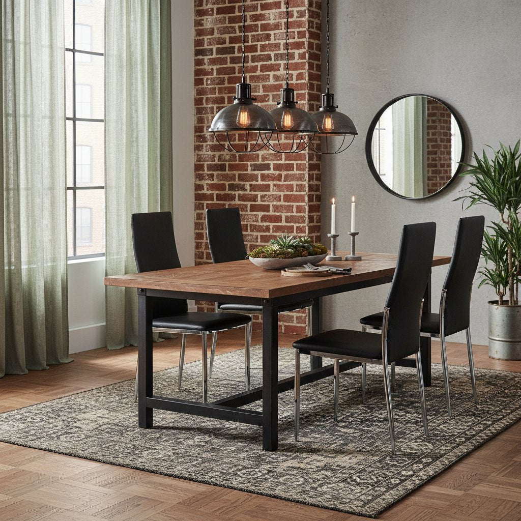 Chaise en Simili Cuir pour Salle à Manger