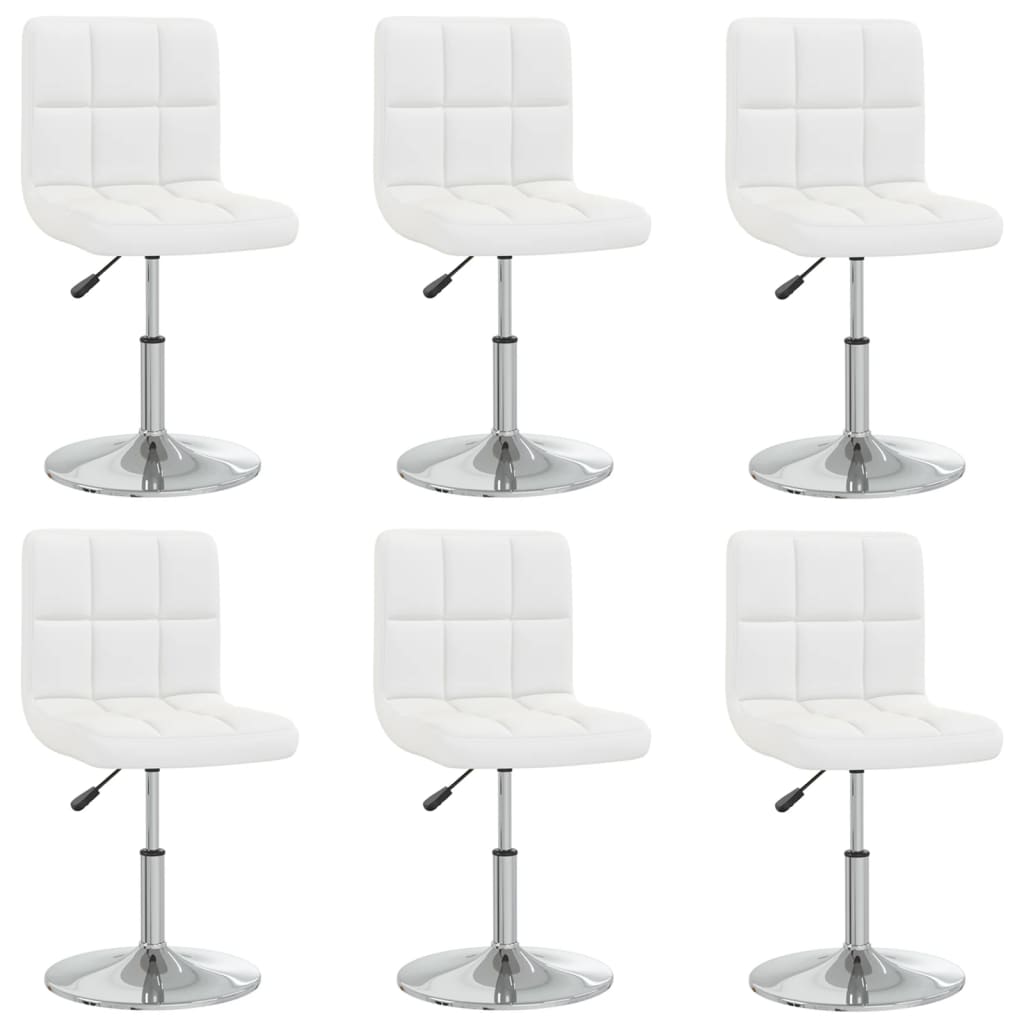 Chaises À Manger Lot De 6 Similicuir-Blanc-6-La-Fabrique-Industrielle
