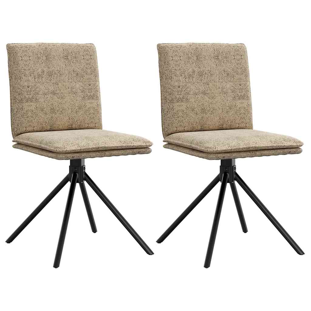 Chaises À Manger Lot De 6 Similicuir Daim-Gris clair-2-La-Fabrique-Industrielle