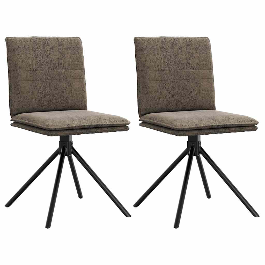 Chaises À Manger Lot De 6 Similicuir Daim-Gris foncé-2-La-Fabrique-Industrielle
