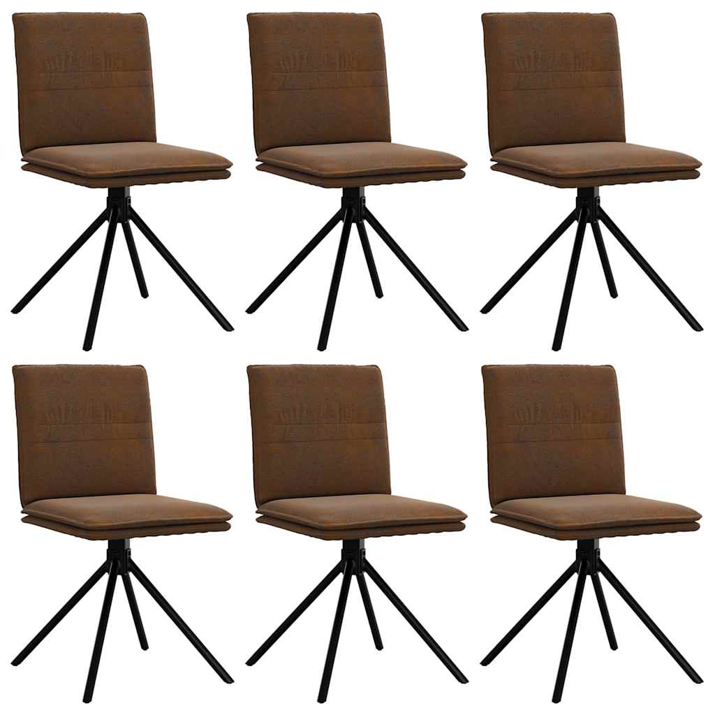 Chaises À Manger Lot De 6 Similicuir Daim-La-Fabrique-Industrielle