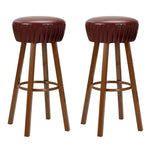 Chaises De Bar Lot De 2 Similicuir-Marron-2-La-Fabrique-Industrielle