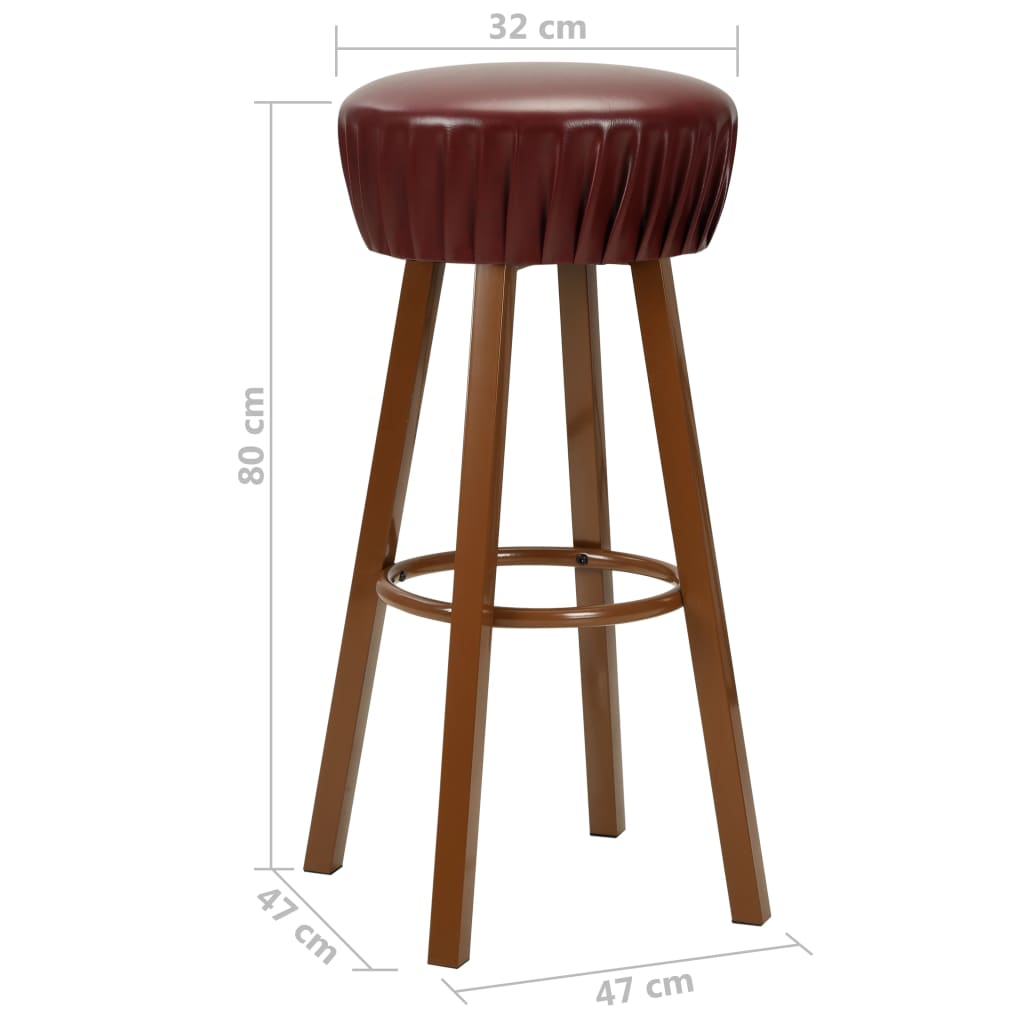 Chaises De Bar Lot De 2 Similicuir-La-Fabrique-Industrielle