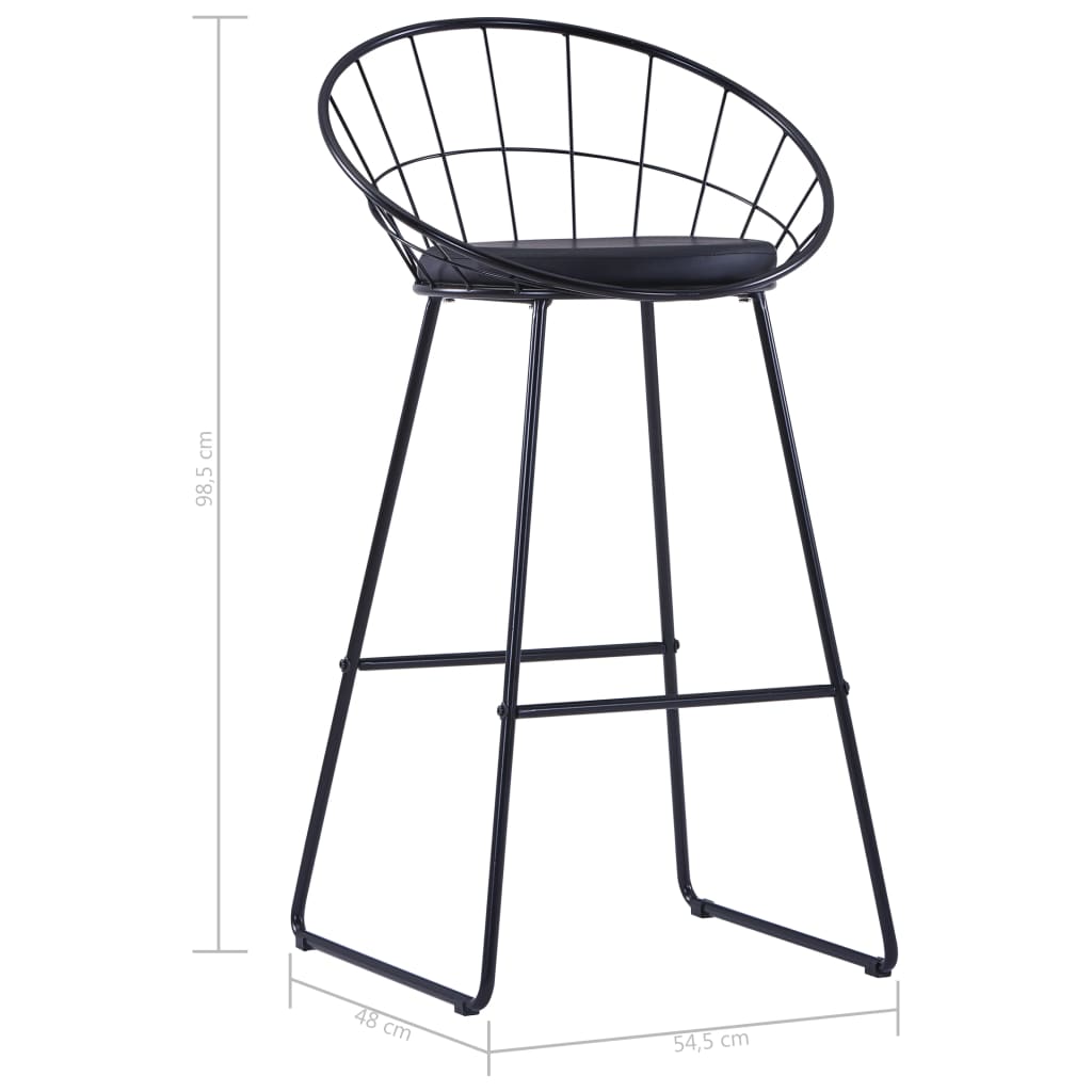 Chaises De Bar Lot De 2 Similicuir-La-Fabrique-Industrielle