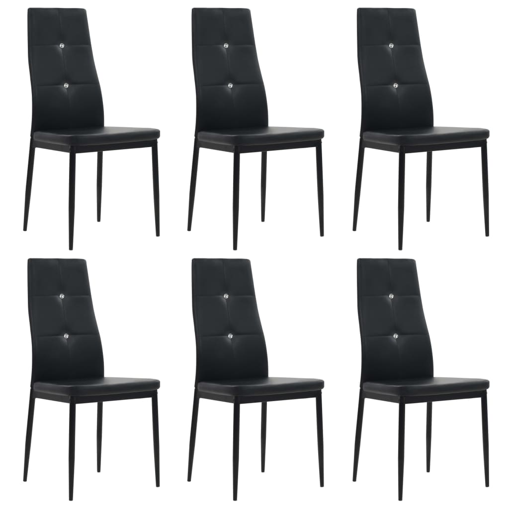 Chaises Industrielle Blanche en Similicuir-Noir-6-La-Fabrique-Industrielle