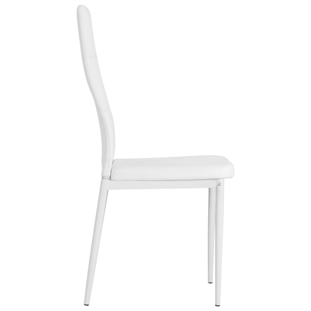 Chaises Industrielle Blanche en Similicuir-La-Fabrique-Industrielle