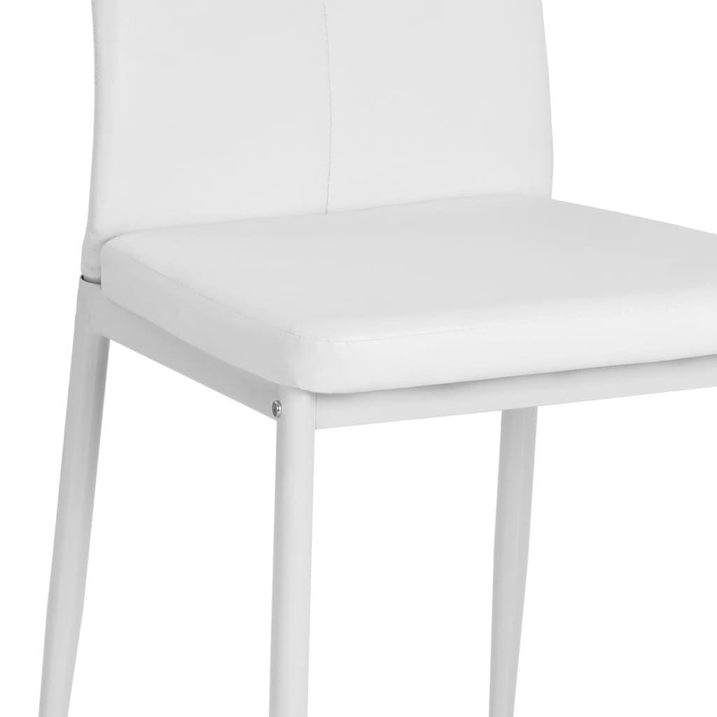 Chaises Industrielle Blanche en Similicuir-La-Fabrique-Industrielle