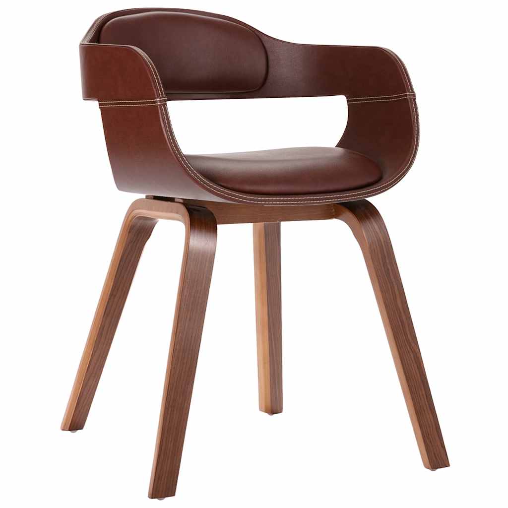 Chaises Industrielle en Bois et Similicuir Noir-Marron-1-La-Fabrique-Industrielle