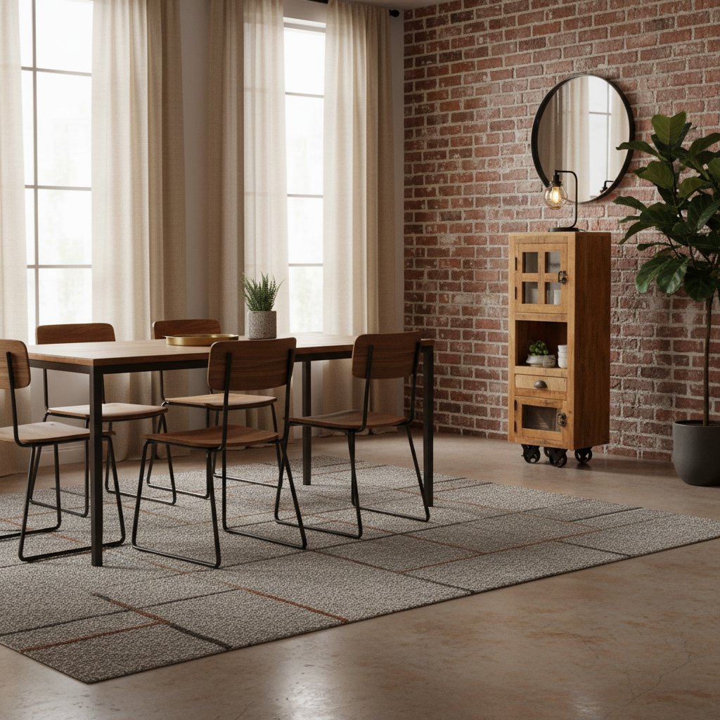 Chiffonnier en Bois de Manguier Industriel