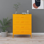 Commode 80X35X101,5 Cm Acier-jaune moutarde-1-La-Fabrique-Industrielle