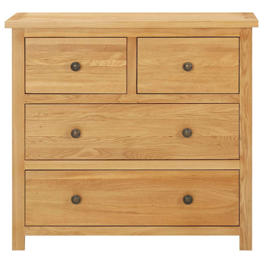 Commode 80X35X75 Cm Bois De Chêne Massif-La-Fabrique-Industrielle