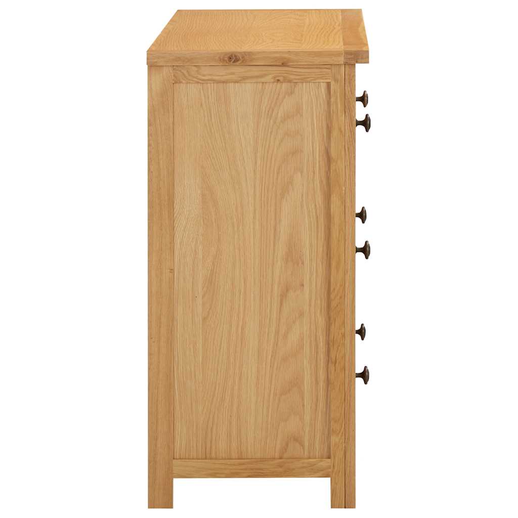 Commode 80X35X75 Cm Bois De Chêne Massif-La-Fabrique-Industrielle