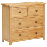 Commode 80X35X75 Cm Bois De Chêne Massif-La-Fabrique-Industrielle