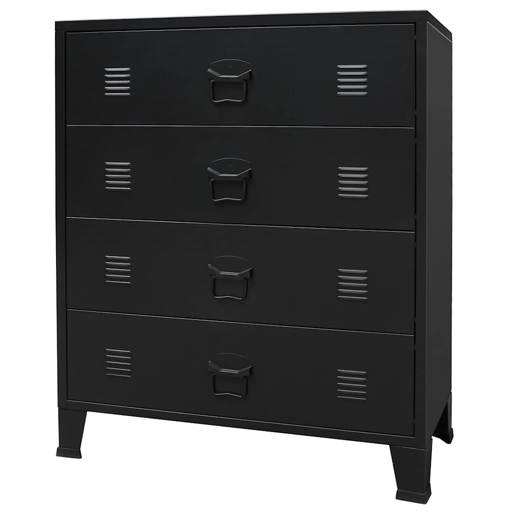 Commode À Tiroirs Métal Style Industriel 78X40X93 Cm-La-Fabrique-Industrielle