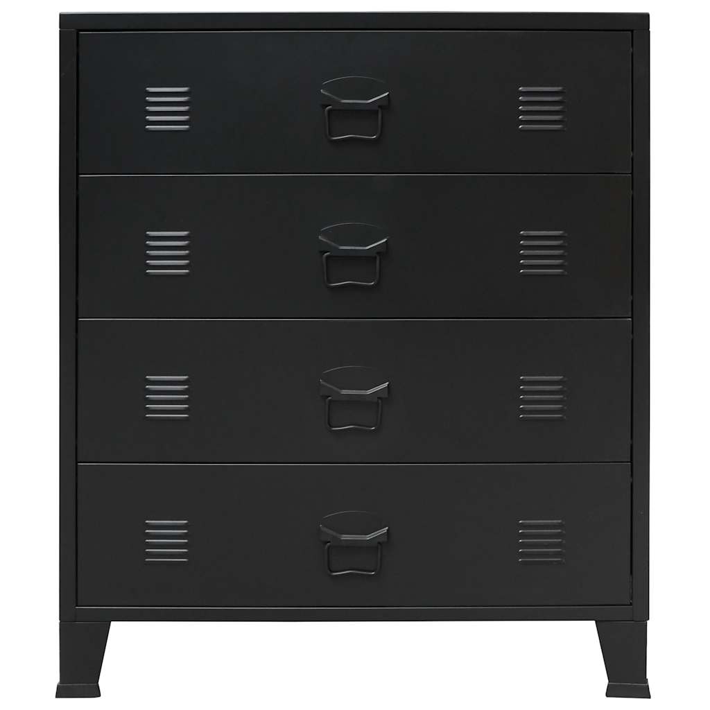 Commode À Tiroirs Métal Style Industriel 78X40X93 Cm-La-Fabrique-Industrielle