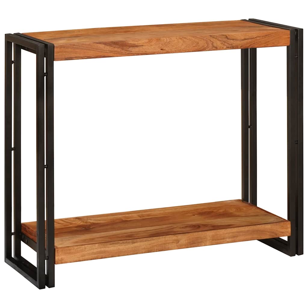 Console 2 Plateaux en Bois de Manguier-Bois d'acacia massif-90 x 75 x 33 cm-La-Fabrique-Industrielle