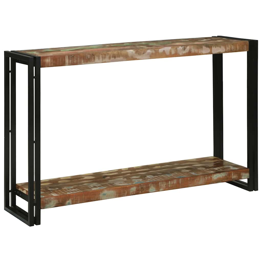 Console 2 Plateaux en Bois de Manguier-bois de récupération massif-120 x 75 x 33 cm-La-Fabrique-Industrielle