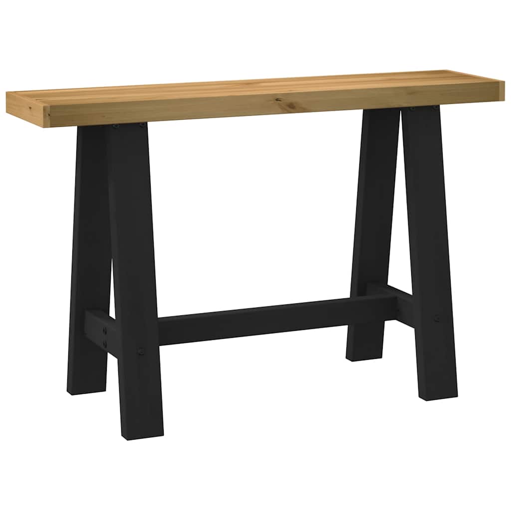 Console Bois de Pin Massif Style Industriel-En forme de A-1-La-Fabrique-Industrielle