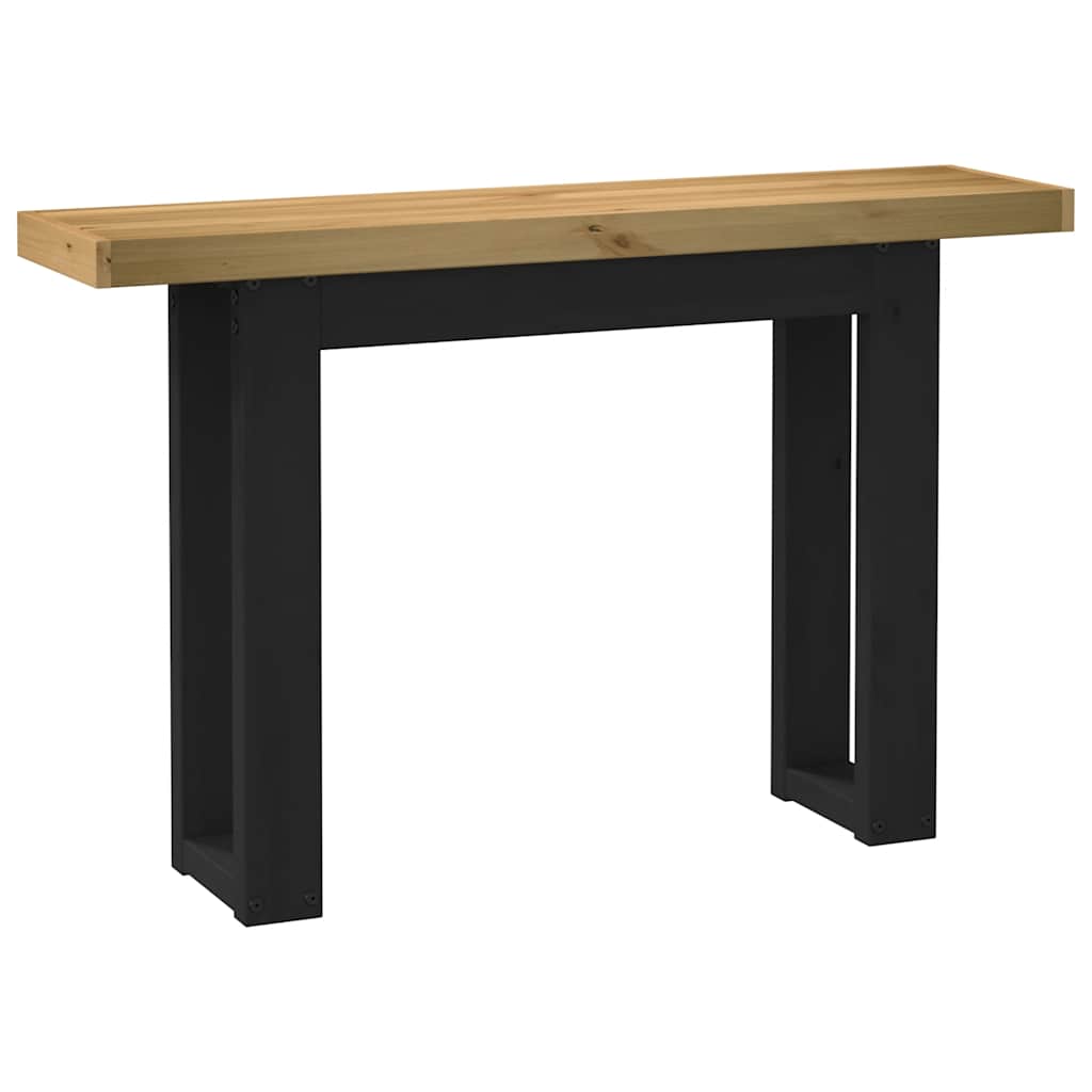 Console Bois de Pin Massif Style Industriel-forme en U-1-La-Fabrique-Industrielle