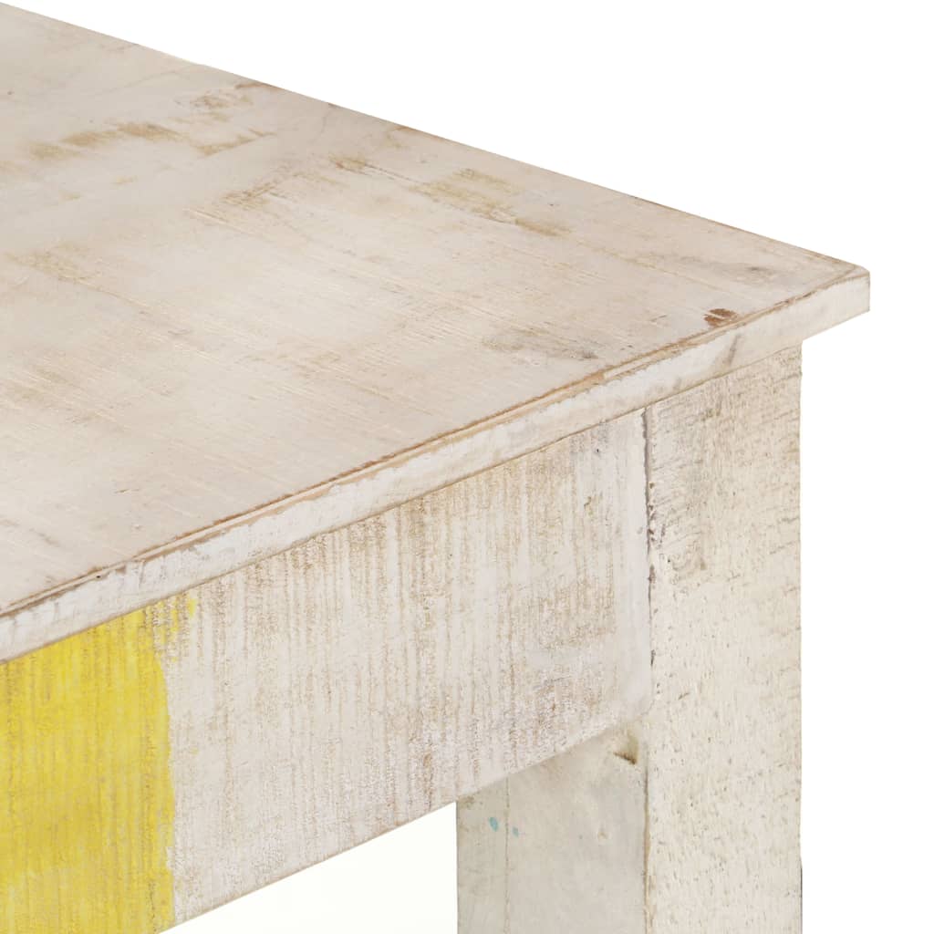 Console Élégante en Bois Blanc Vieilli-La-Fabrique-Industrielle