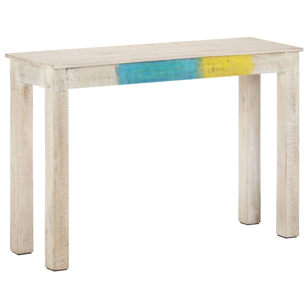 Console Élégante en Bois Blanc Vieilli-La-Fabrique-Industrielle
