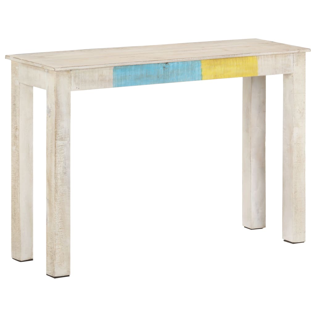Console Élégante en Bois Blanc Vieilli-La-Fabrique-Industrielle