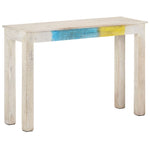 Console Élégante en Bois Blanc Vieilli-La-Fabrique-Industrielle