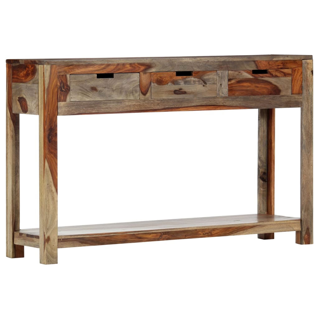 Console Élégante en Bois Massif avec Tiroirs-La-Fabrique-Industrielle