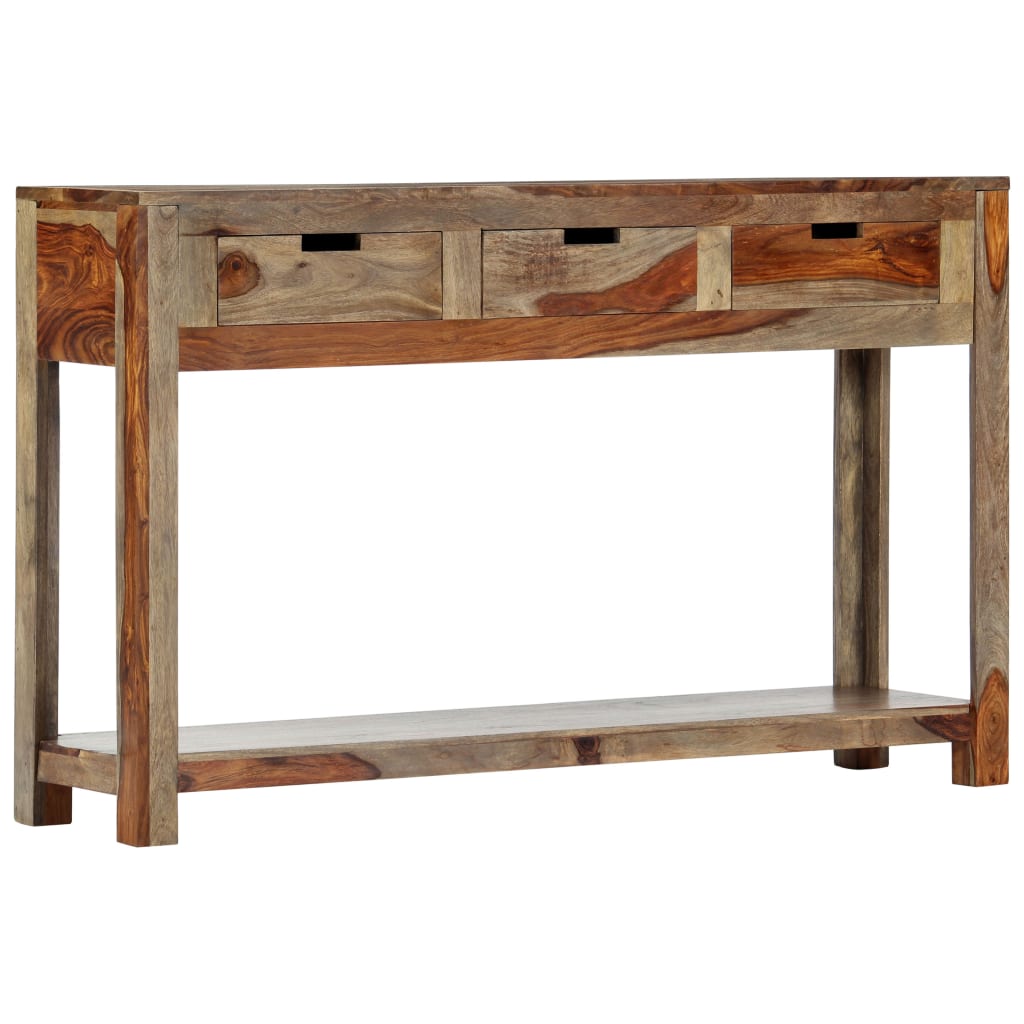 Console Élégante en Bois Massif avec Tiroirs-La-Fabrique-Industrielle