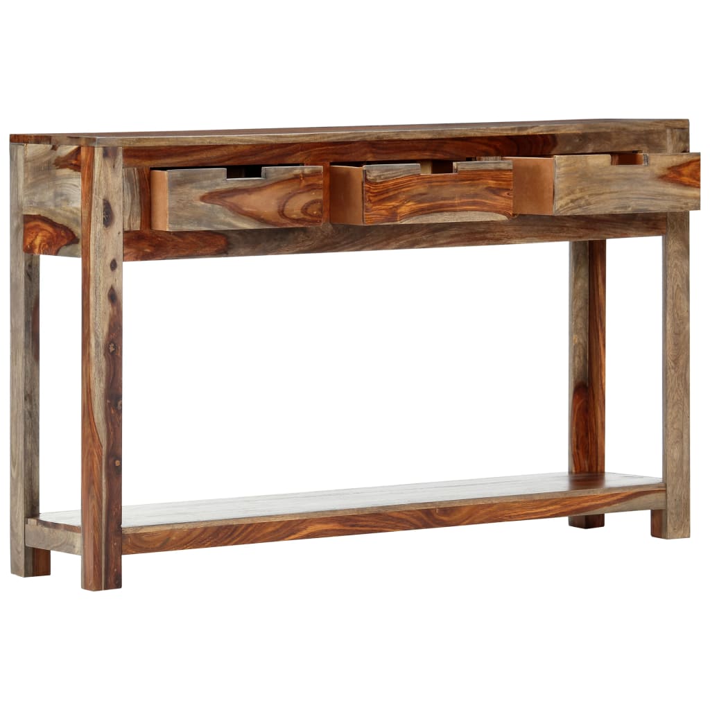 Console Élégante en Bois Massif avec Tiroirs-La-Fabrique-Industrielle